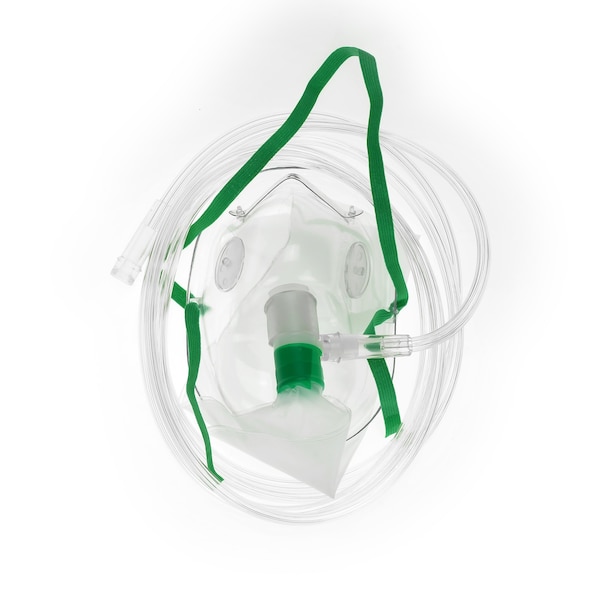 Dealmed Adult Non Rebreather Oxygen Mask, Ea, 50/Cs, 50PK 787421 Zoro